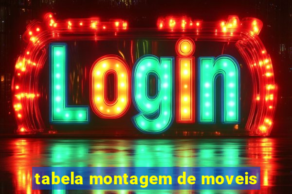 tabela montagem de moveis